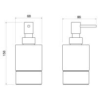 Дозатор настольный Timo Saona 13239/17 золото матовое