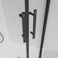 Душевой угол раздвижной E2-B-8080-01-C9 800х800x1950 Цвет профиля Чёрный
матовый Стекло  Прозрачное Veconi