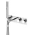 Встраиваемый термостатический смеситель для ванны и душа однорычажный, переключатель на 3 выхода с ручным душем и шлангом 150 см CZR-B-VDM2-T-01 Хром ручка  Хром Cezares