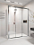 Душевой угол раздвижной 1000х1000x2000 цвет профиля Хром стекло прозрачное PR3/R-SP-100100-01-CH-C4 Premium Veconi